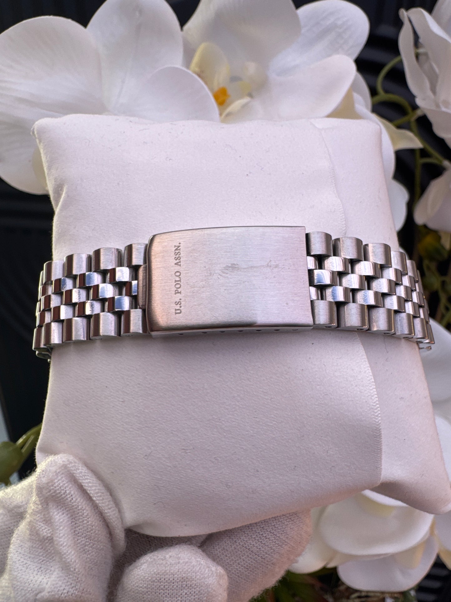 US Polo Silver Tone Watch