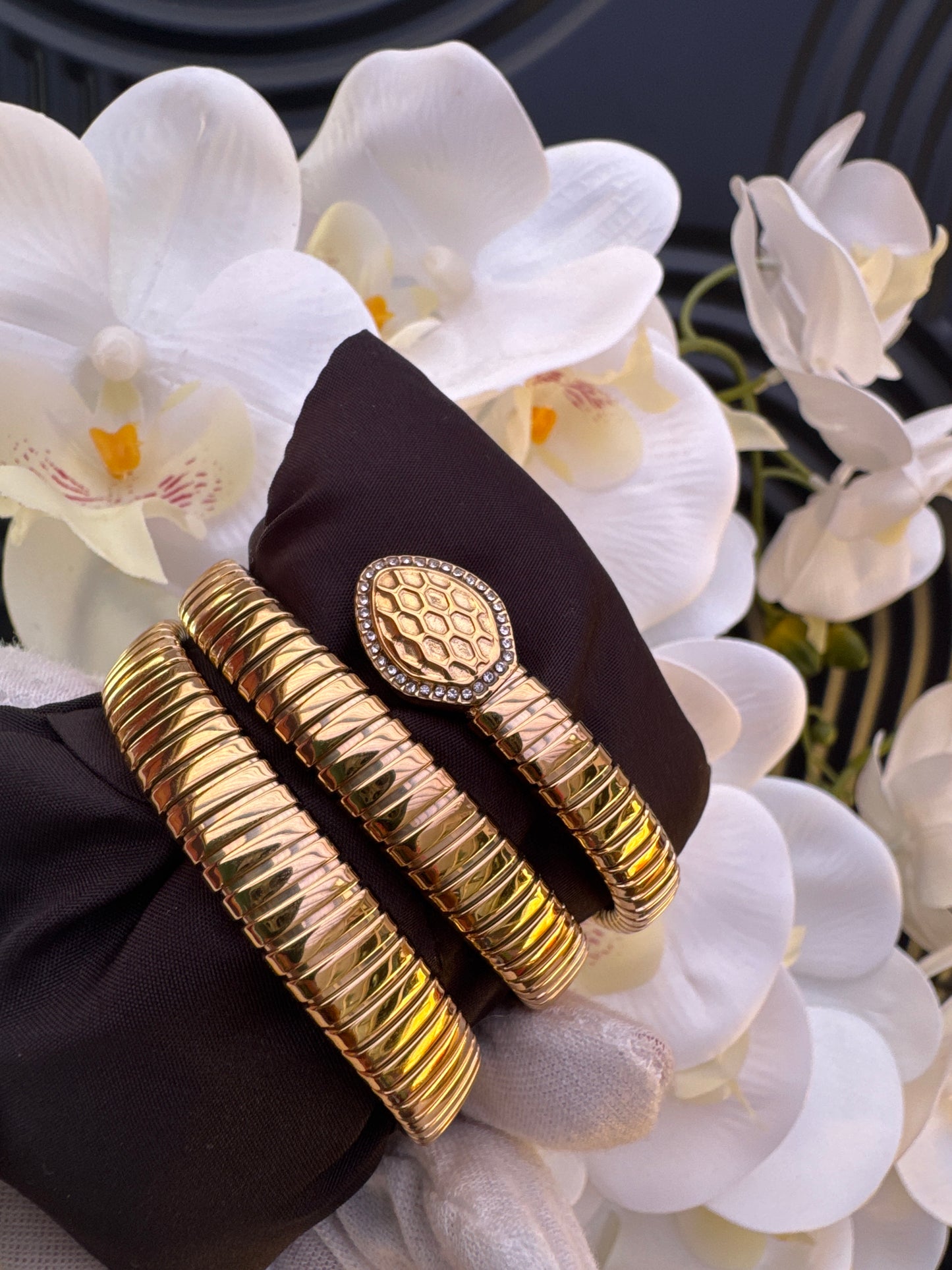 Just Cavalli Gold Tone Bracelet Watch
