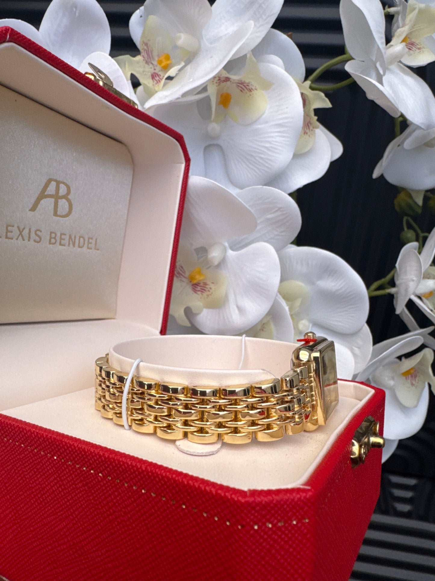 Gold Tone Watch with Box