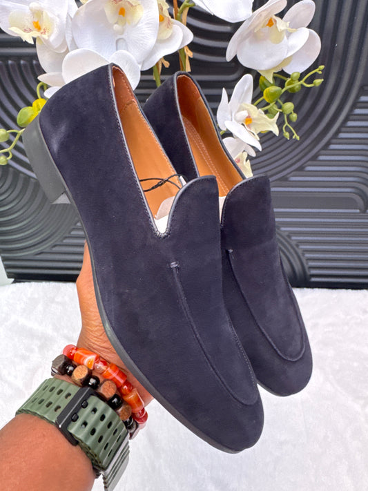 Zara Navy Blue Loafers for men