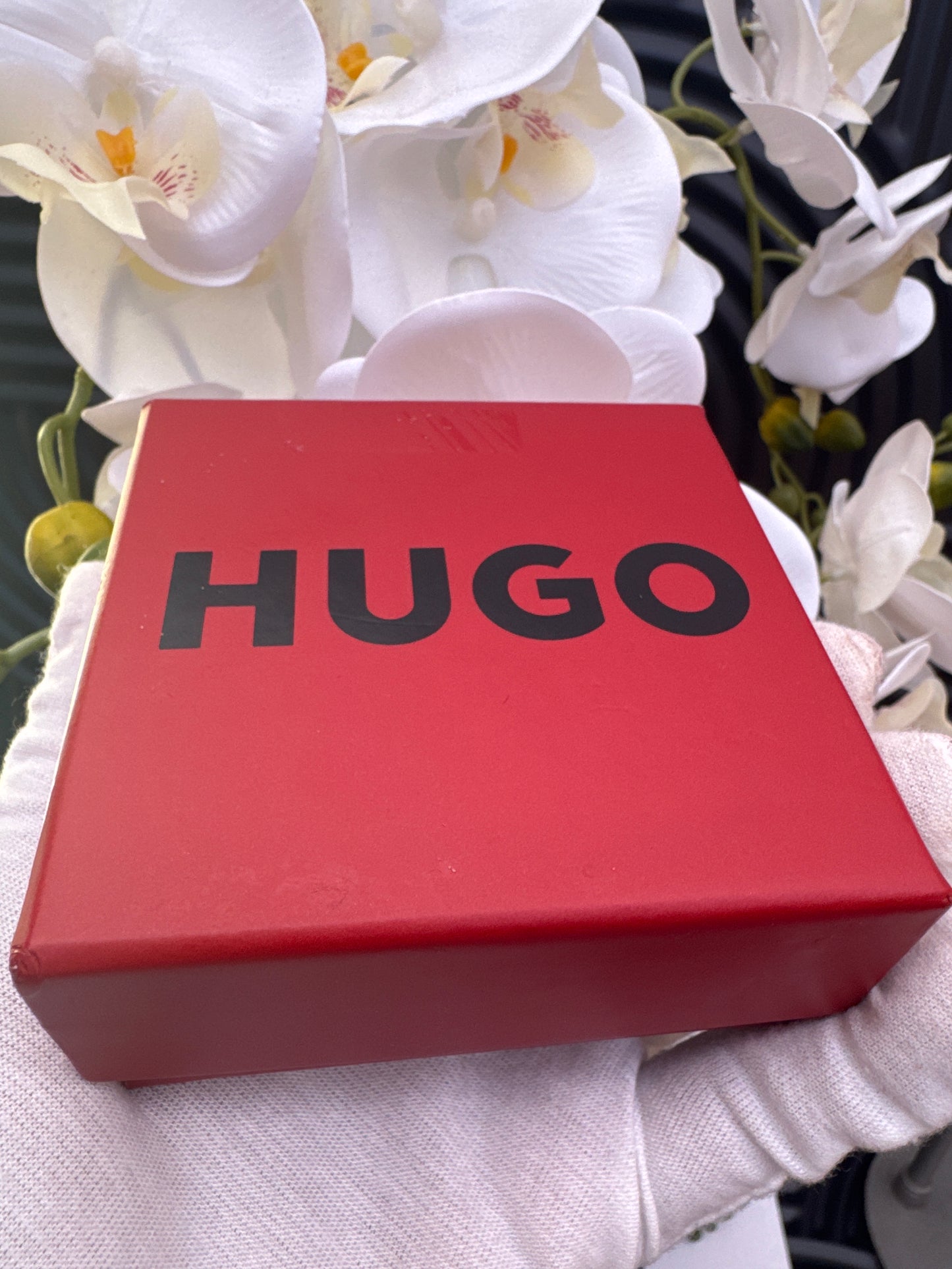 Hugo Boss Stainless Steel Flame Cufflinks