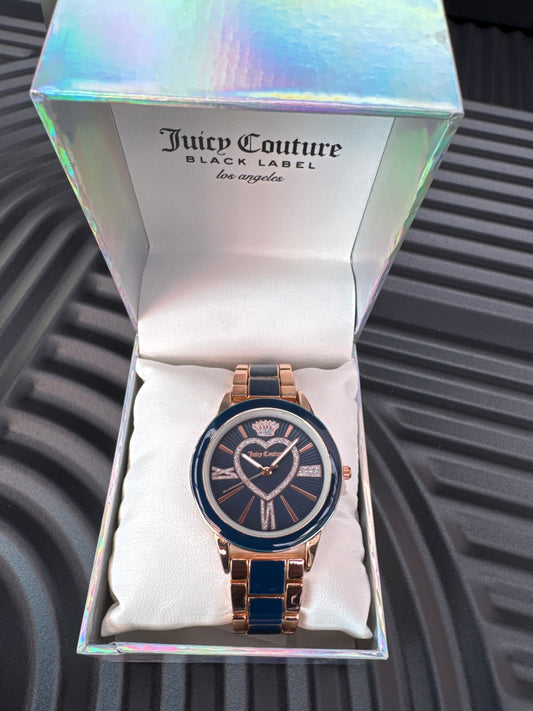 Juicy Couture Navy and gold watch