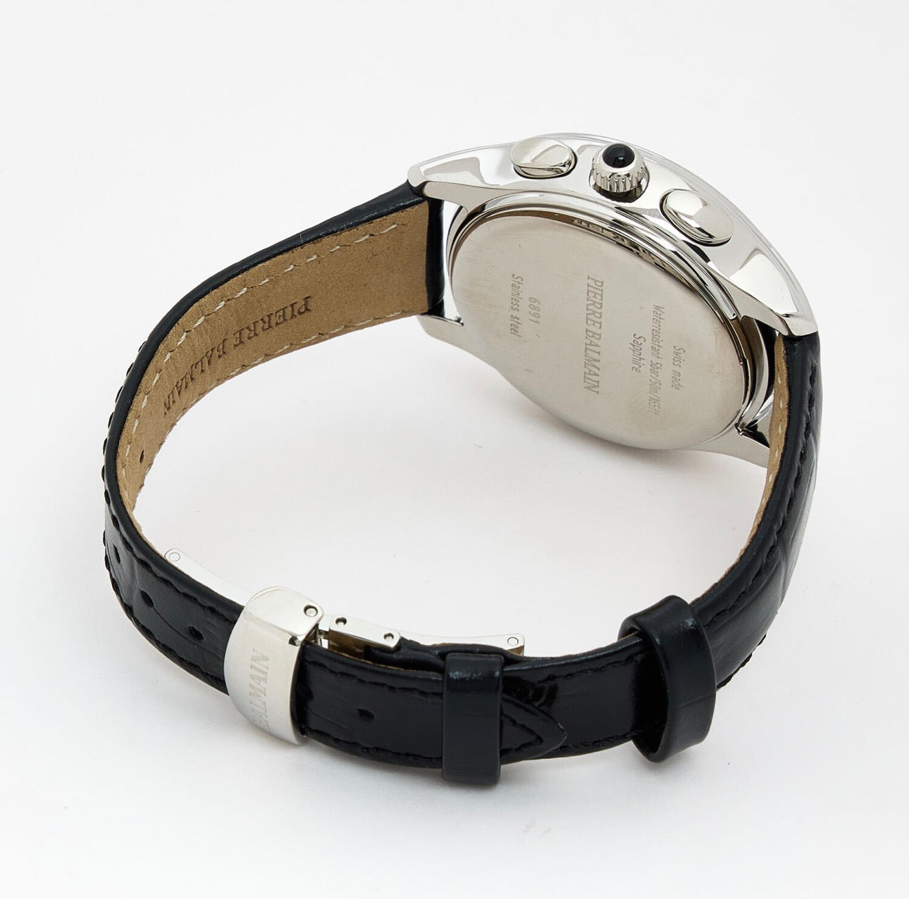 Balmain Black Leather Watch