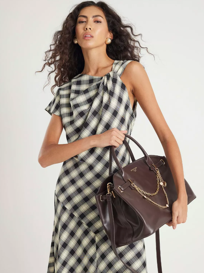 River Island Brown Charm Tote Bag