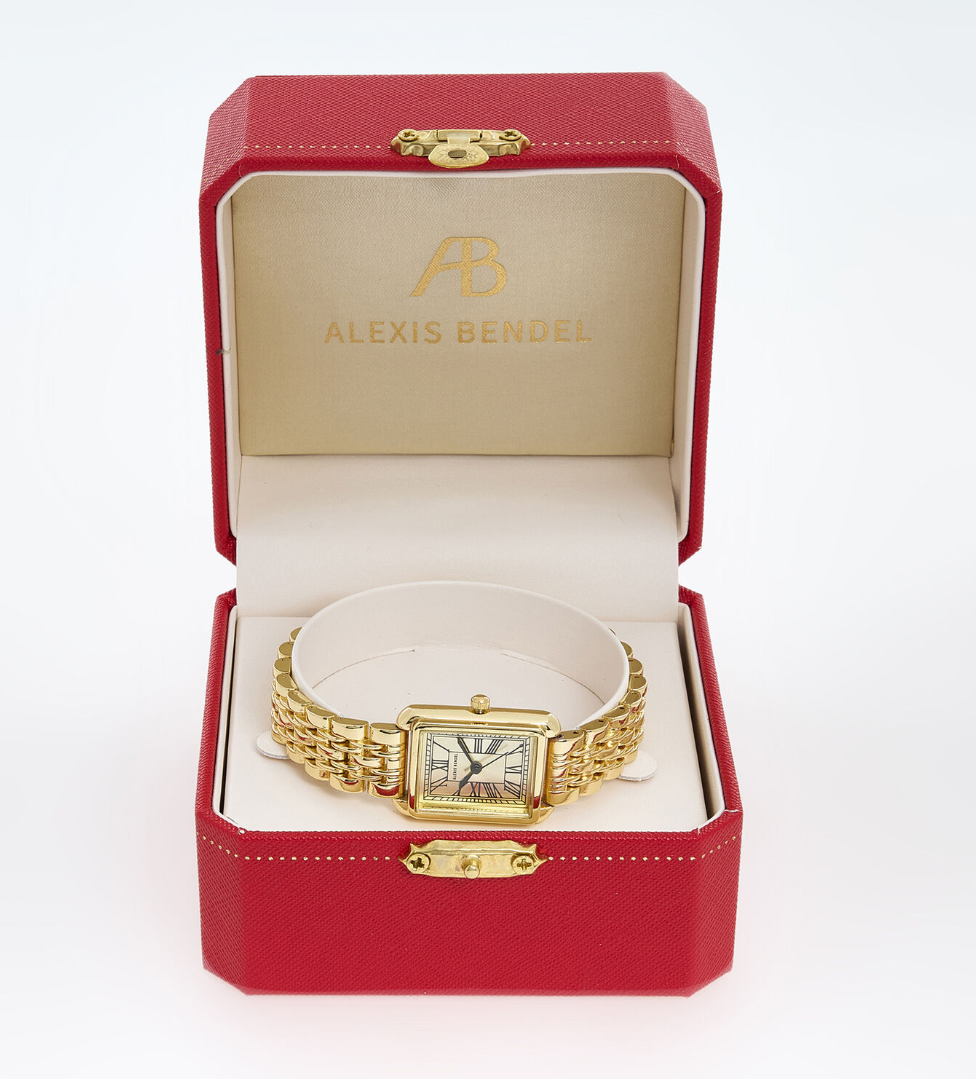 Gold Tone Watch with Box