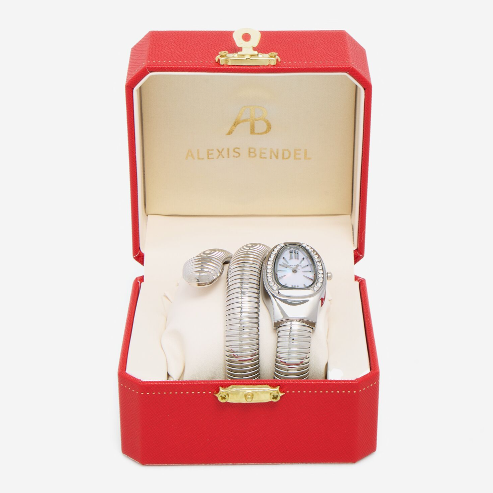 Silver Tone Diamante Embellished Watch