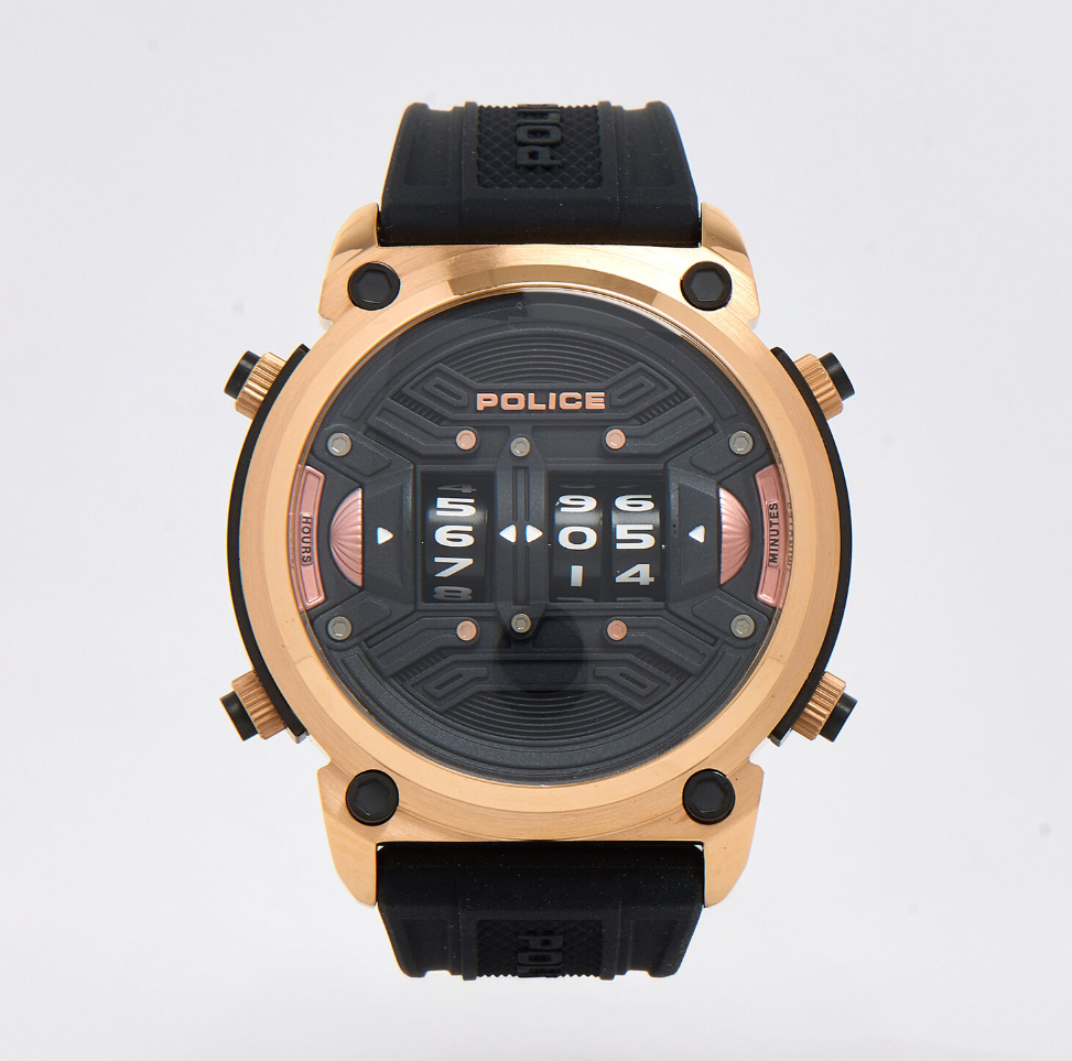 Black & Rose Gold Tone Rotor Watch