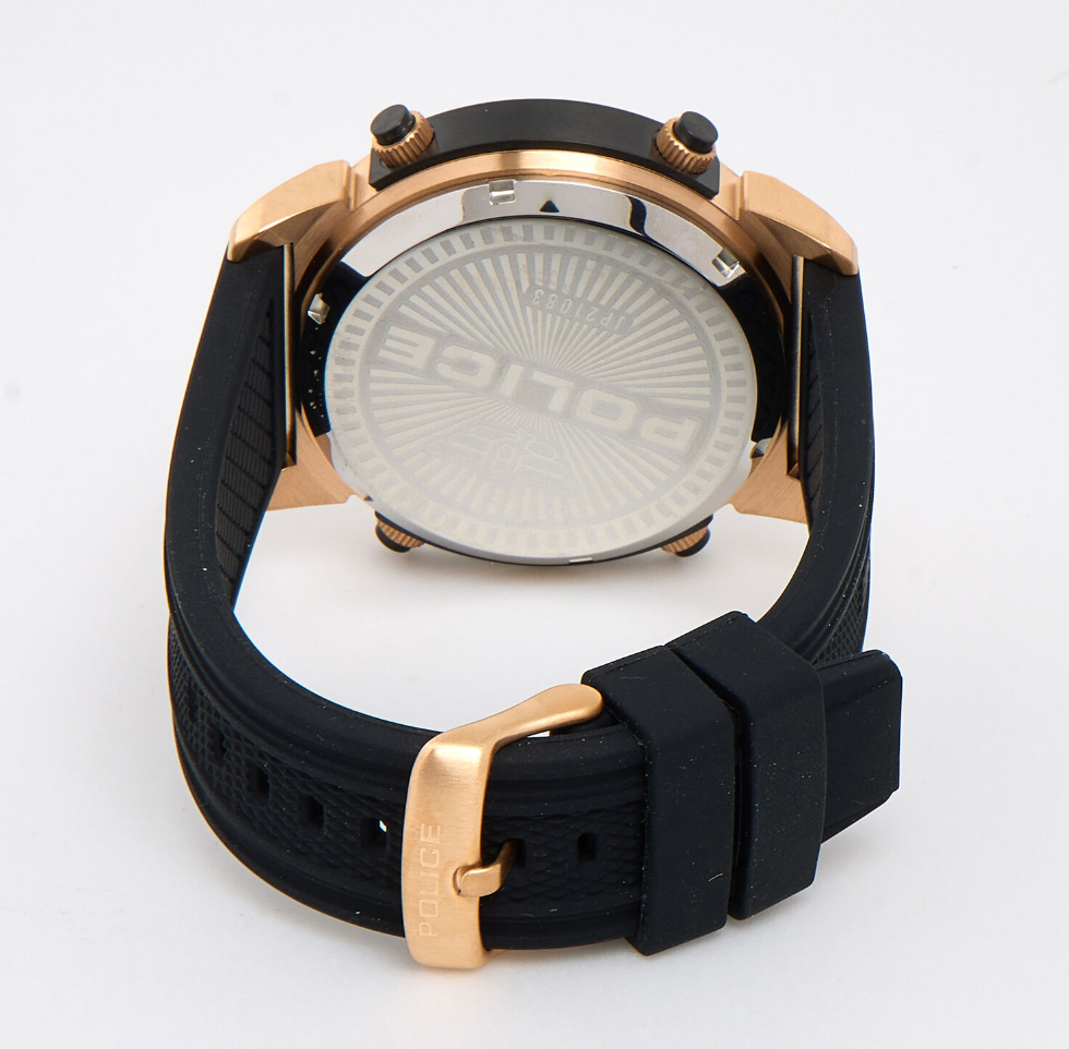 Black & Rose Gold Tone Rotor Watch