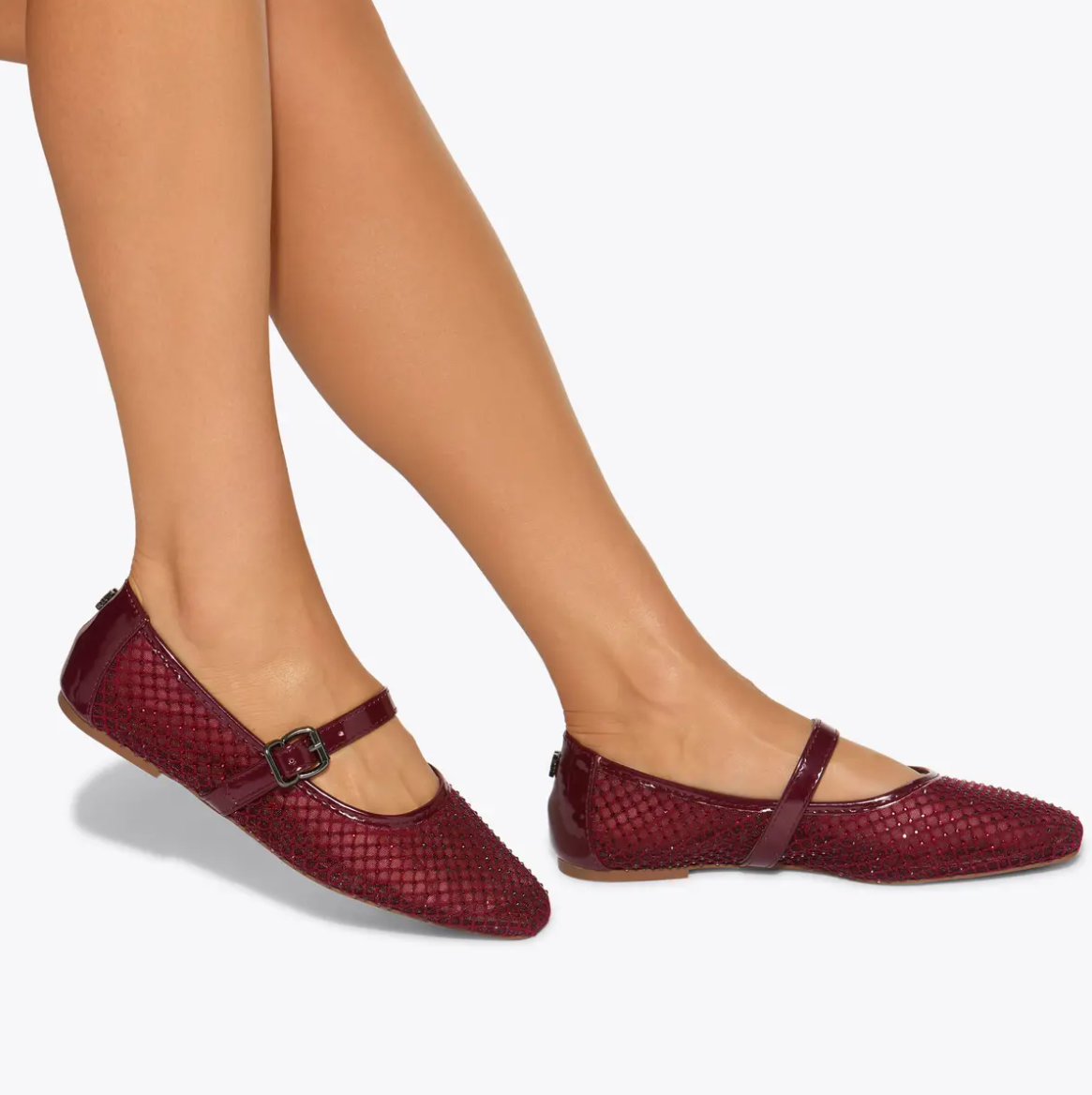 Kurt Geiger KG Mesh Detailed Flat Shoe
