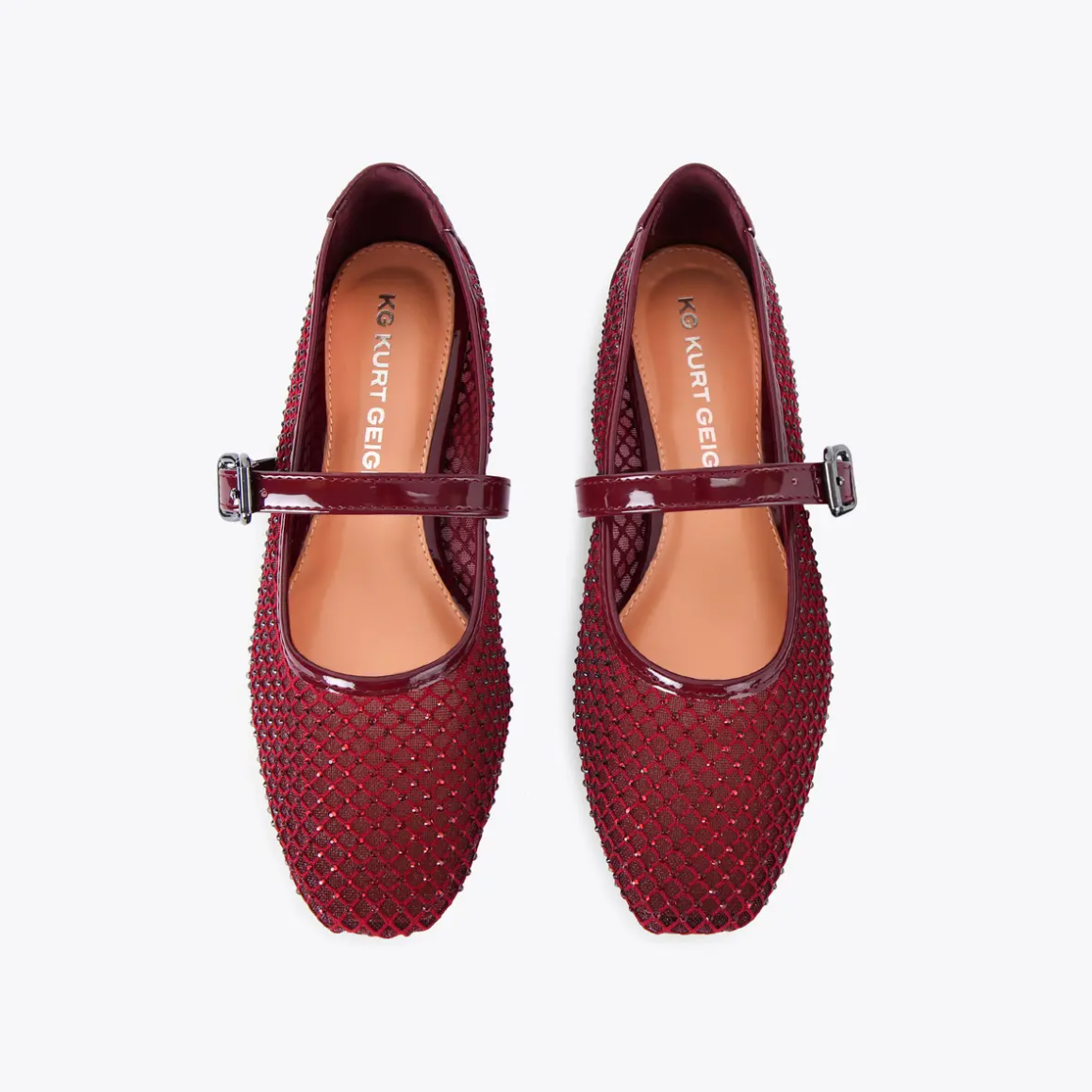Kurt Geiger KG Mesh Detailed Flat Shoe
