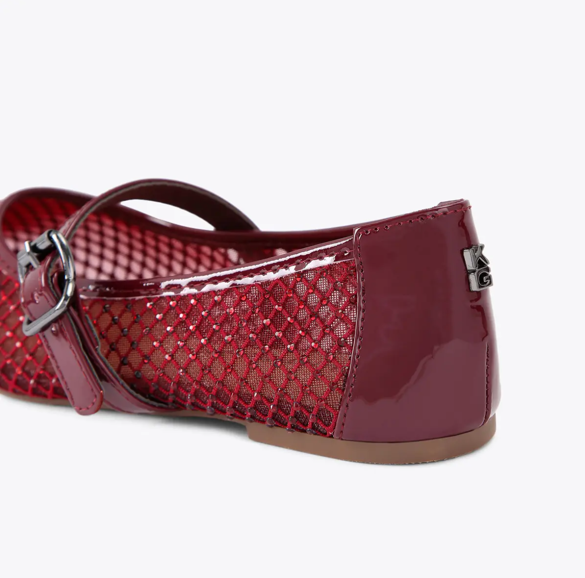 Kurt Geiger KG Mesh Detailed Flat Shoe