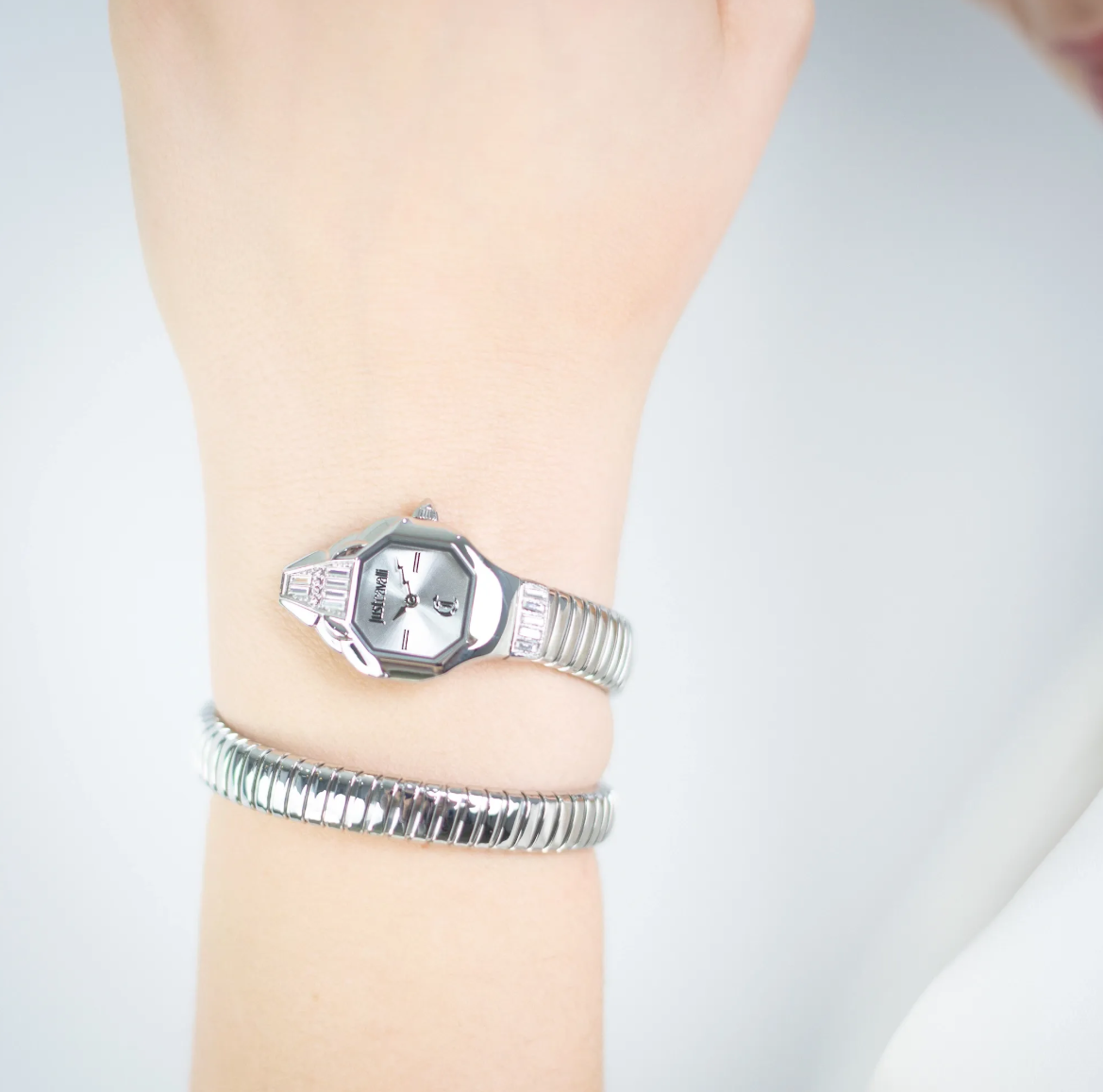 Just Cavalli Women's Signature Snake Quartz Watch