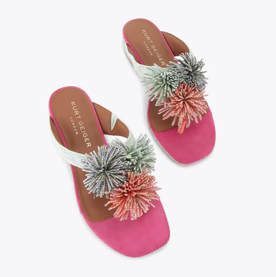 Kurt Geiger KG T-Bar Flat Sandal