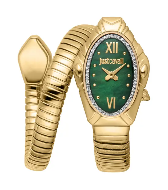 Just Cavalli Gold watch with Green Dial