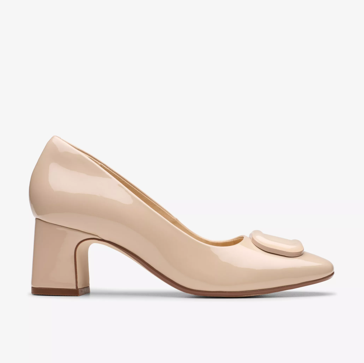 Nude Block heel Shoes for Ladies
