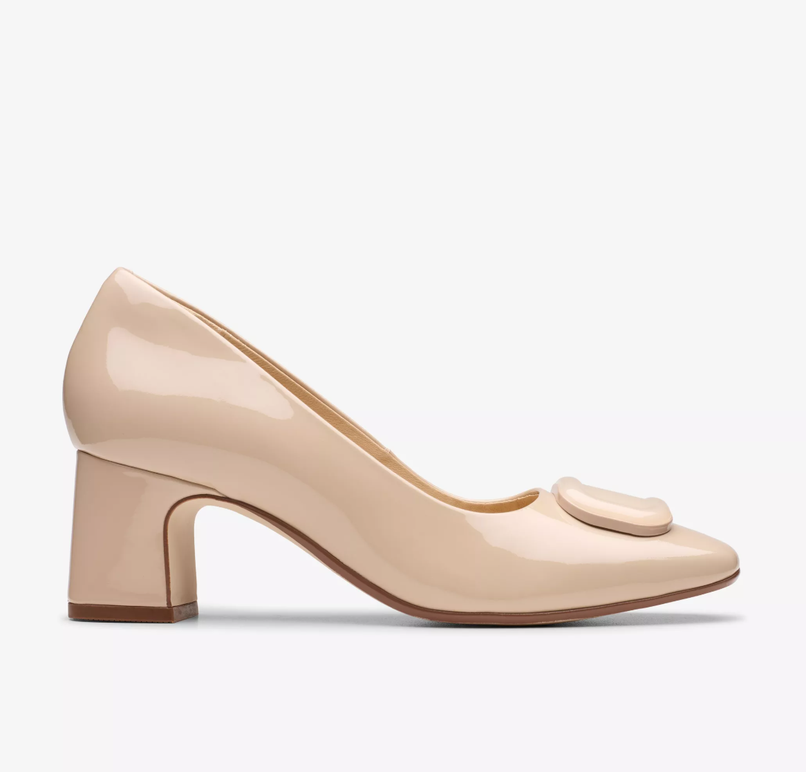 Nude Block heel Shoes for Ladies