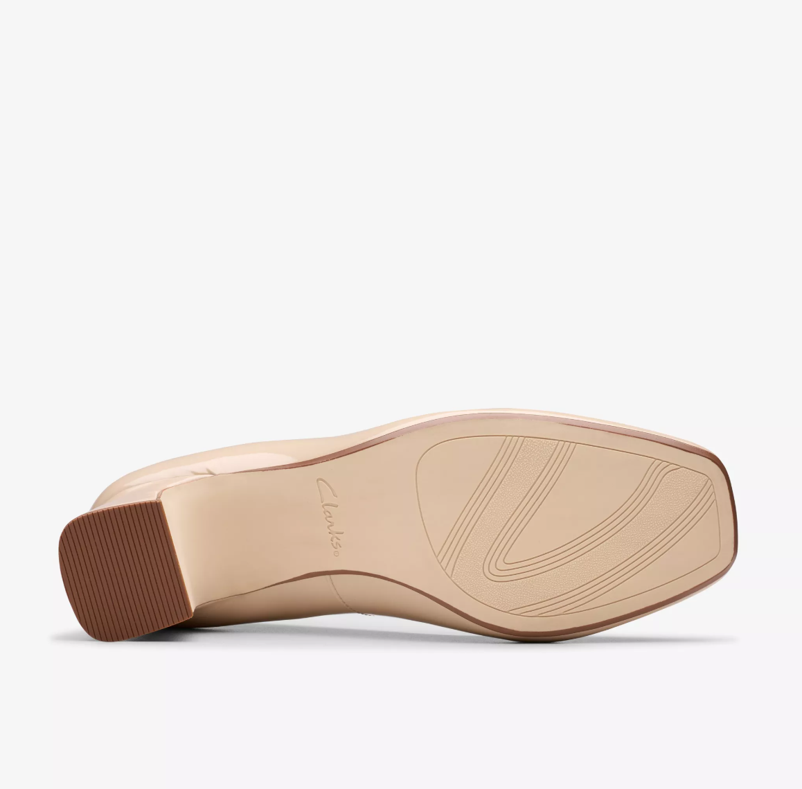 Nude Block heel Shoes for Ladies