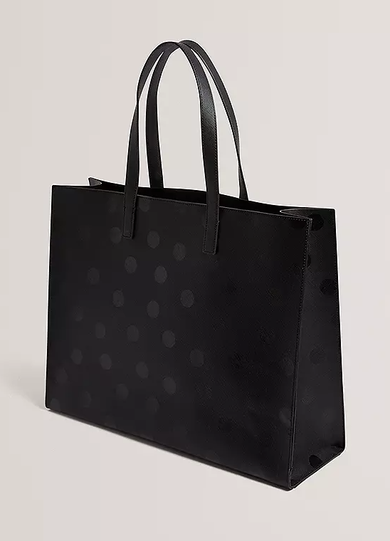 Ted Baker XL Shopper Bag in Polka Dot Black