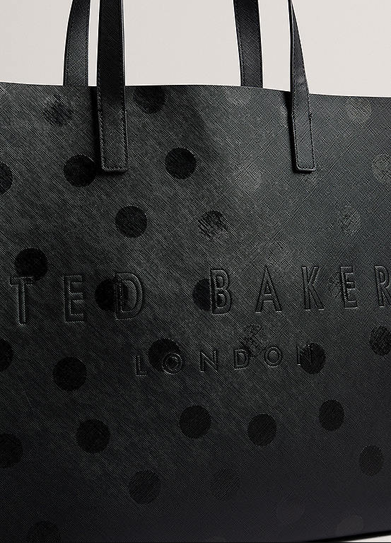 Ted Baker XL Shopper Bag in Polka Dot Black