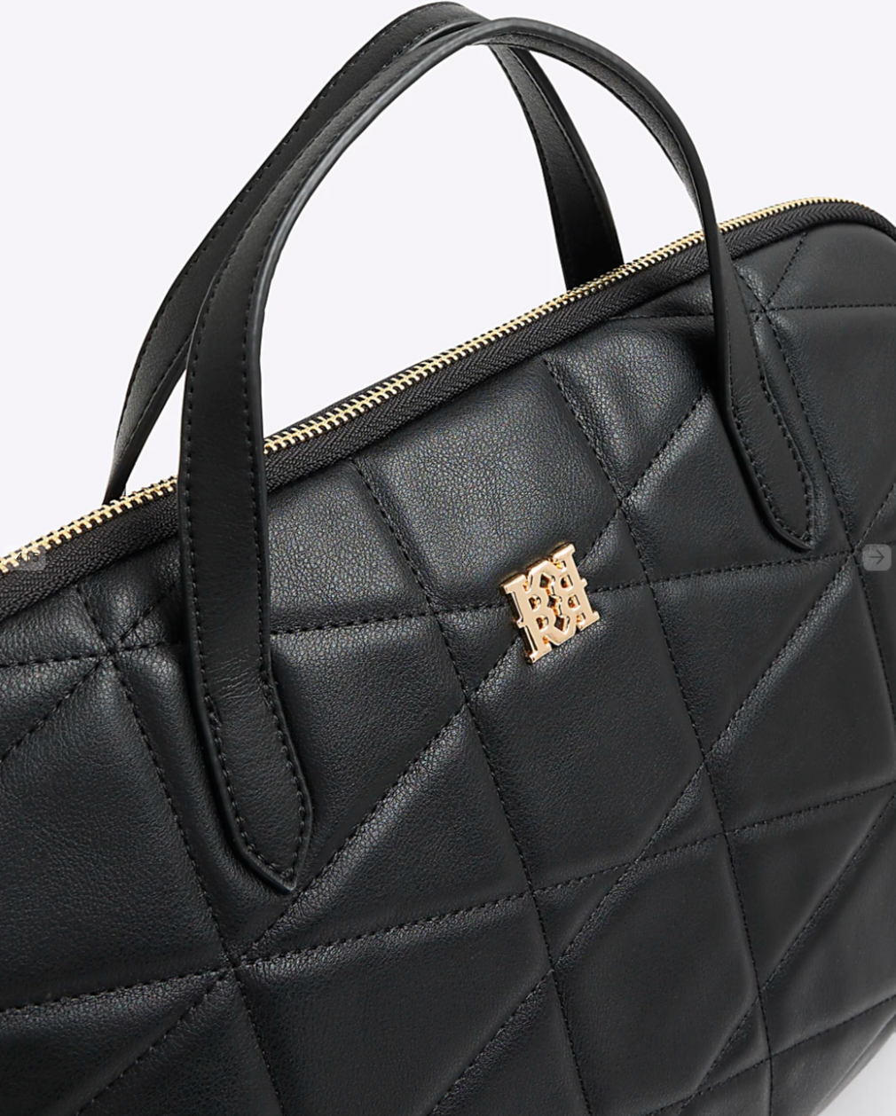 Black Patent Monogram Laptop Bag