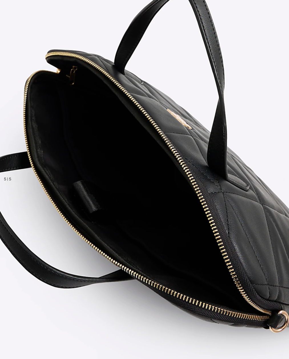 Black Patent Monogram Laptop Bag