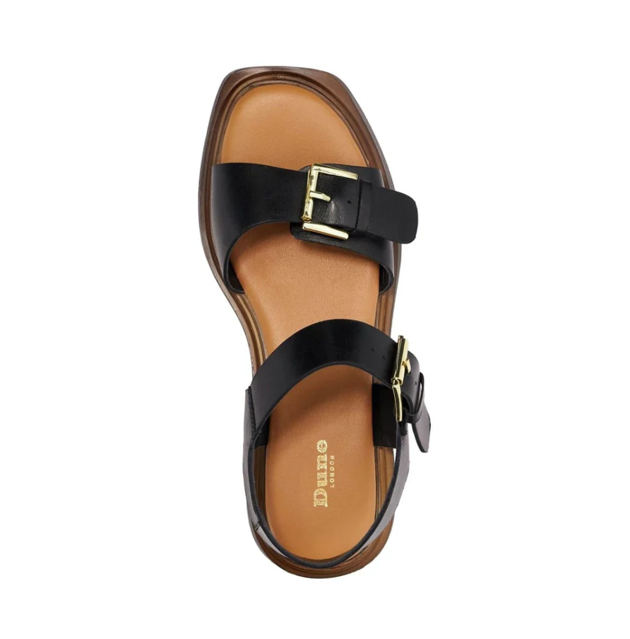 DUNE Casual Sandals in Black