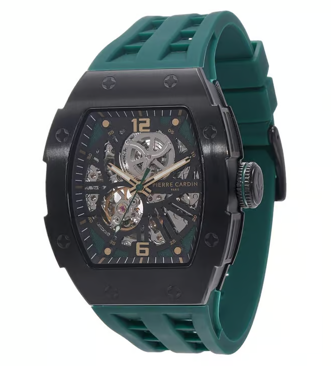 P.C Black & Green Automatic Watch for Men