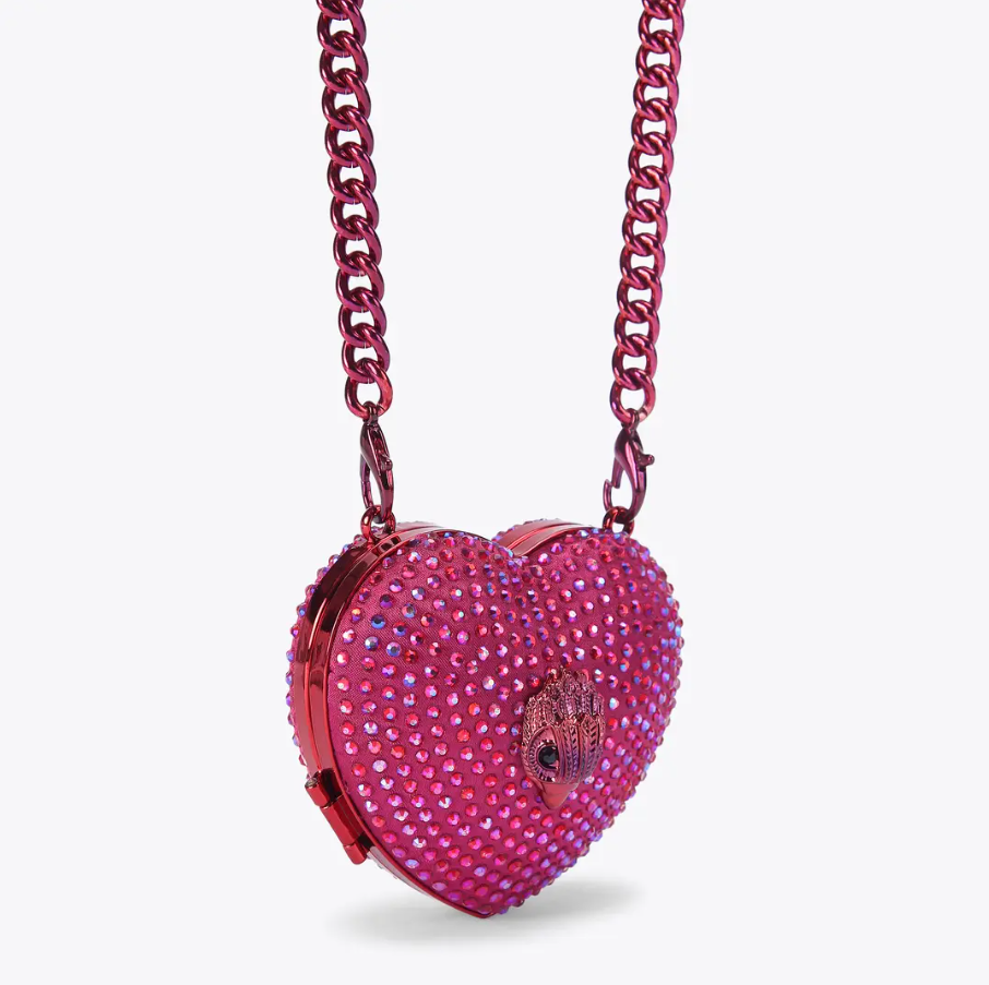Kurt Geiger KG Micro Heart Clutch Bag