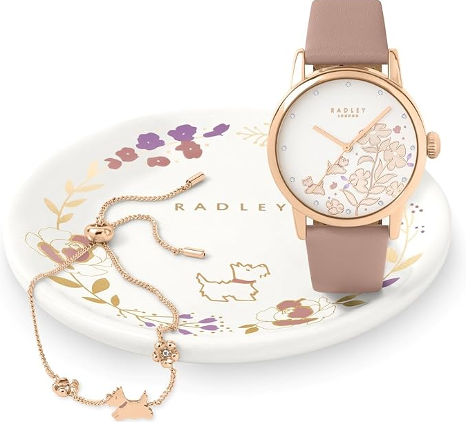 Womens Heart Trinket Set and Watch