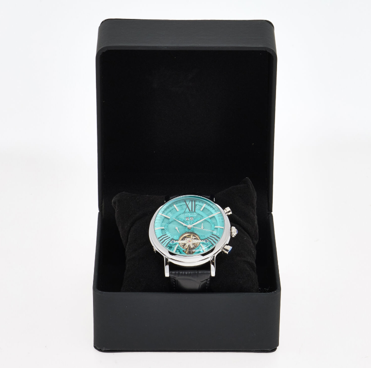 Thomas Tompion Black Leather Automatic Watch - Authentic Retail Product
