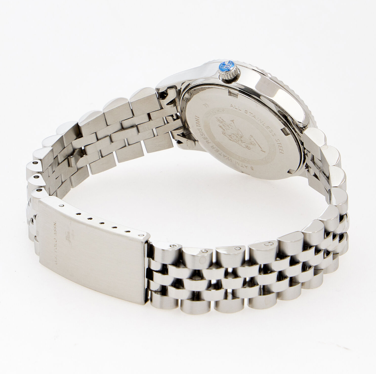 US Polo Assn Stainless Steel Blue Face Water Resistant Watch - Authentic Retail Product