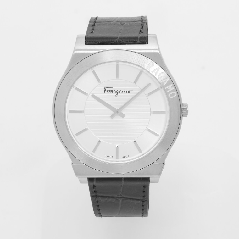 Black Leather Men's Watch - Authentic Retail Product