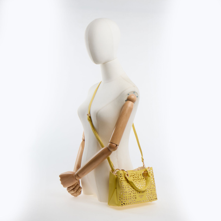 Dune Yellow Cut Out Crossbody Bag - Authentic Retail Product