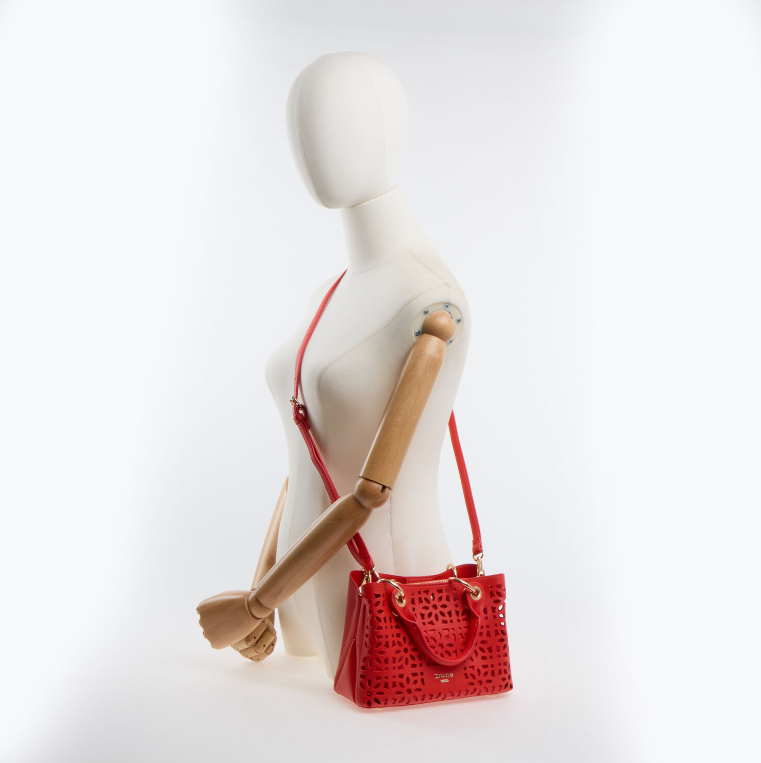Dune Red Cut Out Crossbody Bag - Authentic Retail Product