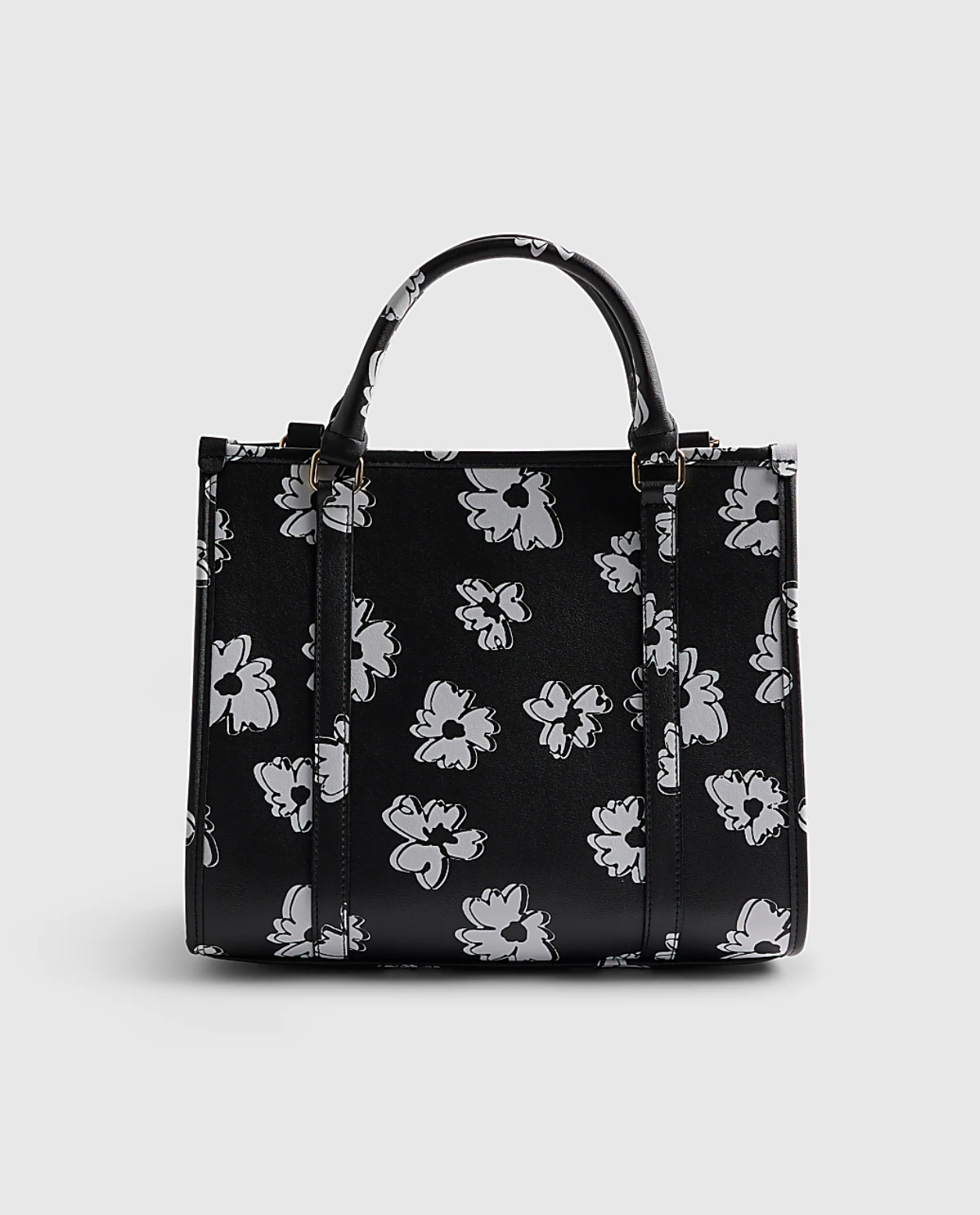 RI Black Daisy Chain Tote Bag