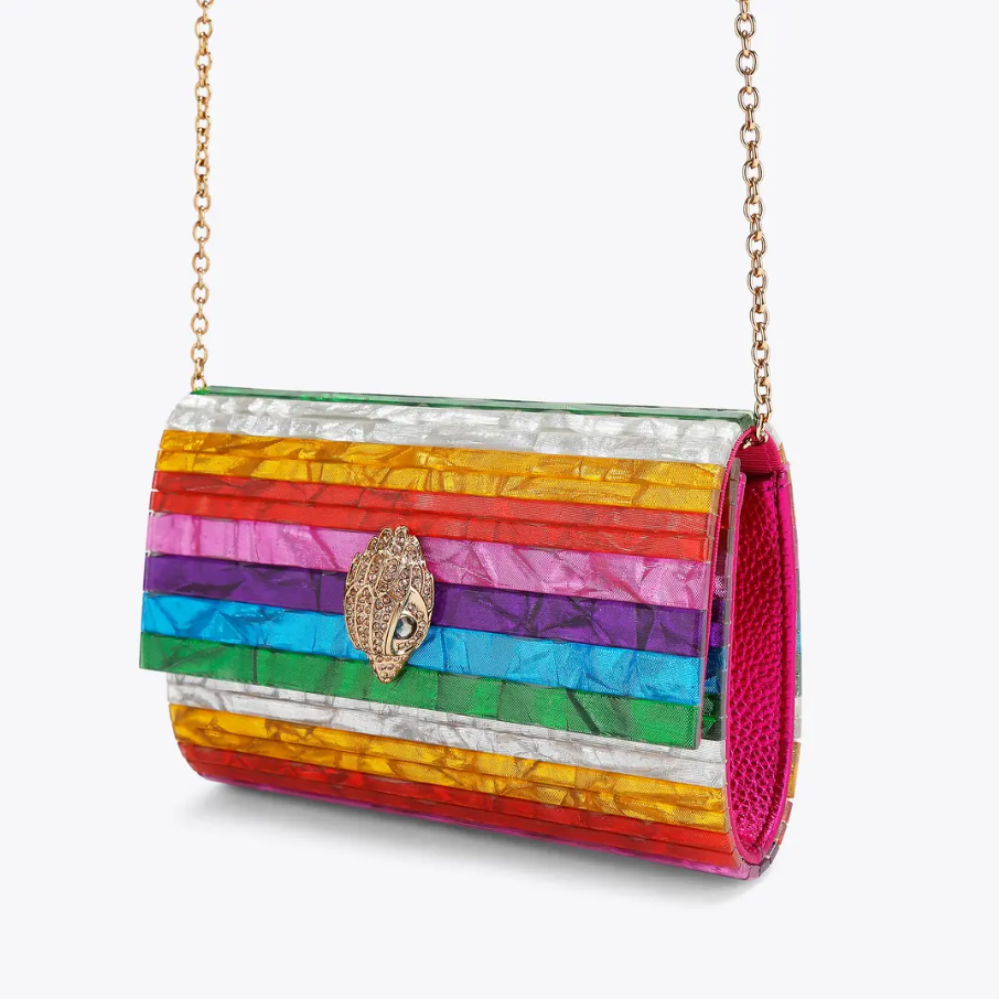 Kurt Geiger KG Rainbow Clutch Bag