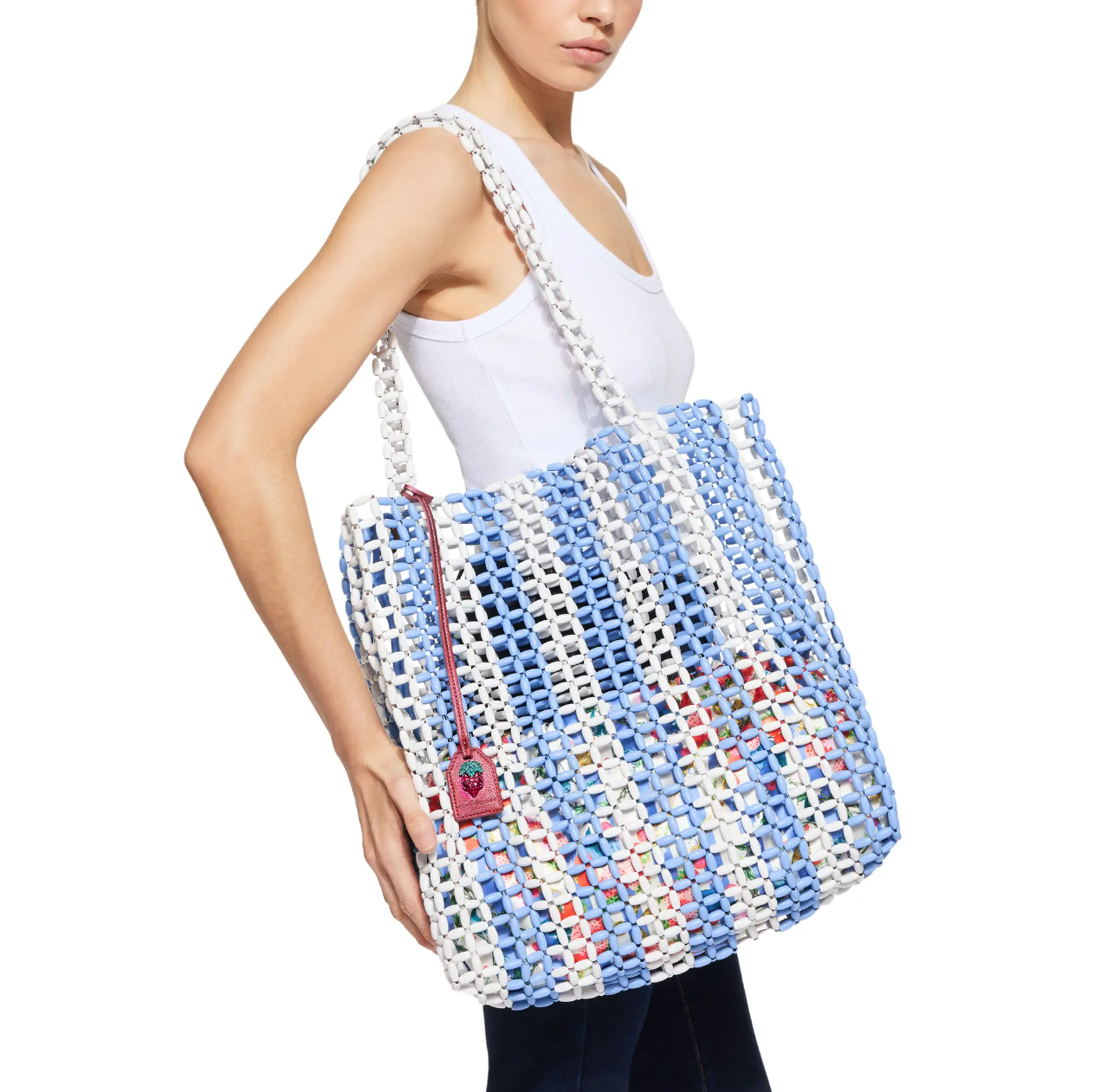 Kurt Geiger KG Beaded Shopper Bag -Authentic Retail Product