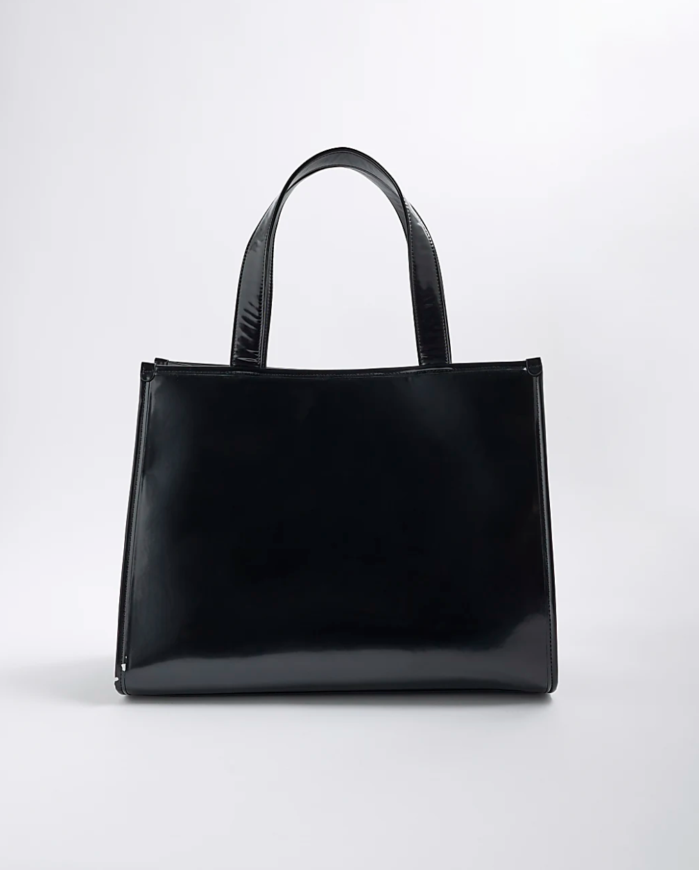 River Island Black Embossed Shopper Bag