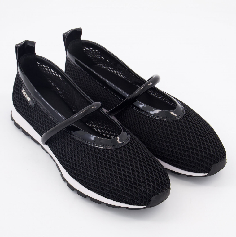 DKNY Black Mesh Slip on Trainers - Authentic Retail Product