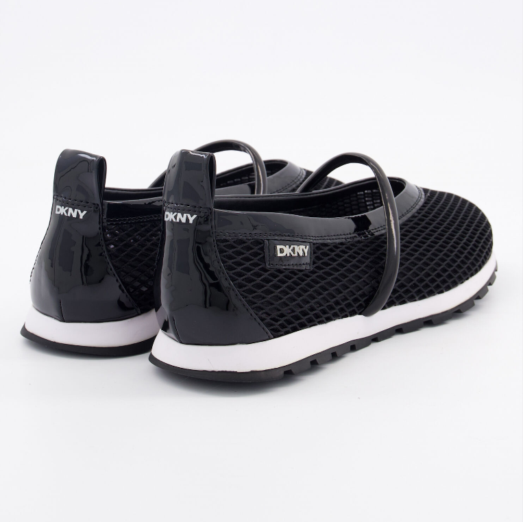 DKNY Black Mesh Slip on Trainers - Authentic Retail Product