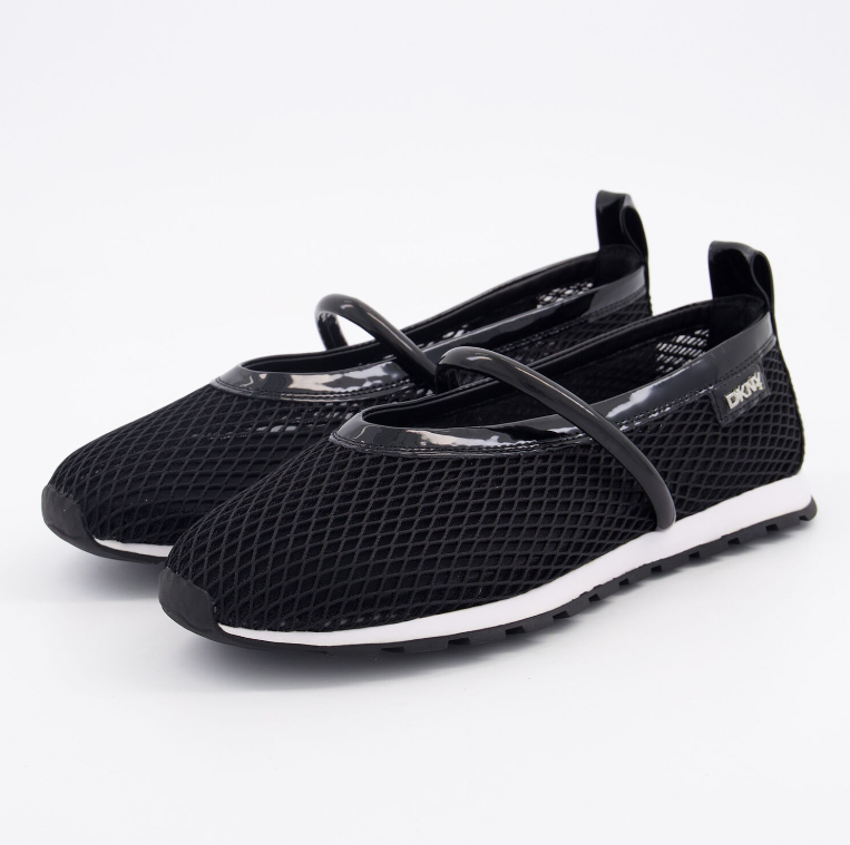 DKNY Black Mesh Slip on Trainers - Authentic Retail Product