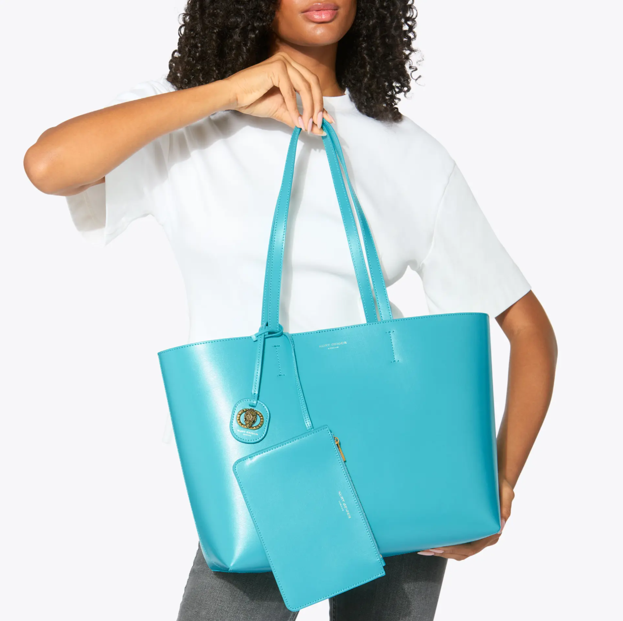 Kurt Geiger KG Leather Shopper Bag