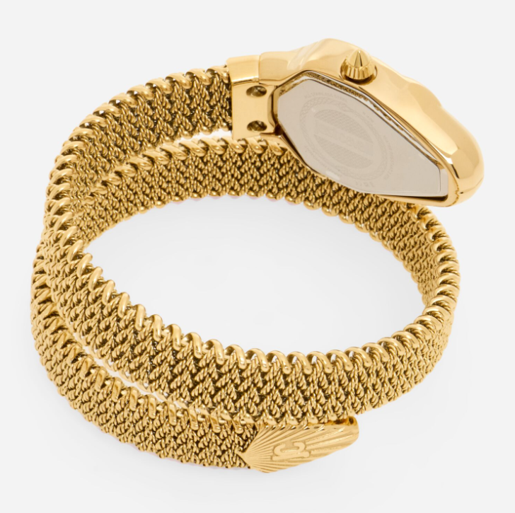 Just Cavalli Gold Tone Wrap Watch- Authentic Retail Product