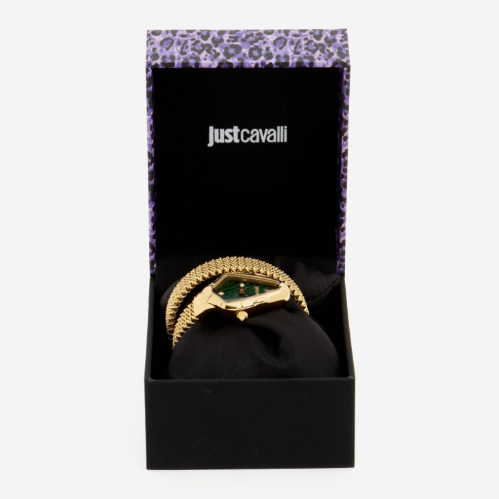 Just Cavalli Gold Tone Wrap Watch- Authentic Retail Product