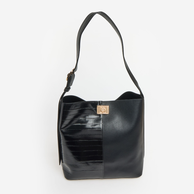 Dune Black Shoulder Bag With Purse - Authentic Retail Product