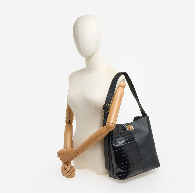 Dune Black Shoulder Bag With Purse - Authentic Retail Product