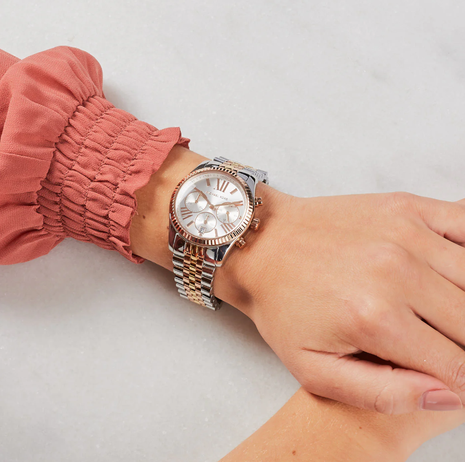 MK Three Tone Watch for Ladies - Authentic Retail Product