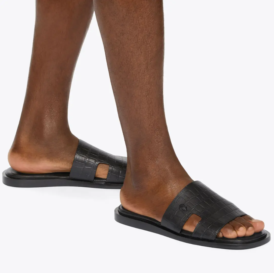 KG Slide Black Croc Sandal for Men- Authentic Retail Product