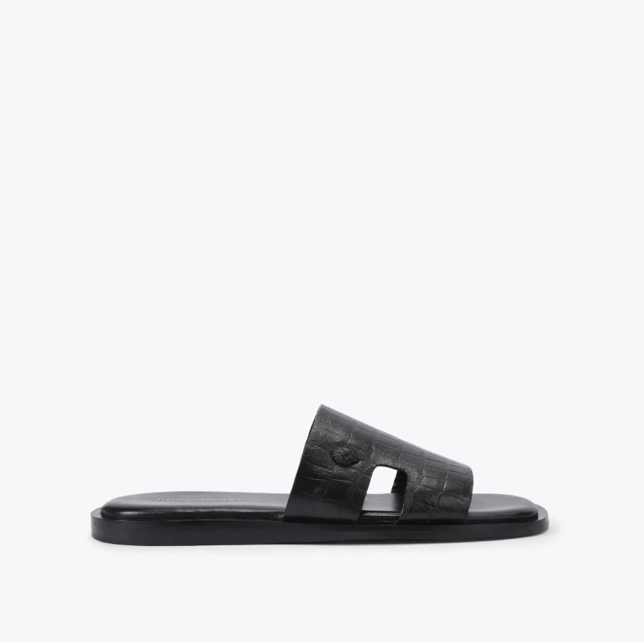 KG Slide Black Croc Sandal for Men- Authentic Retail Product