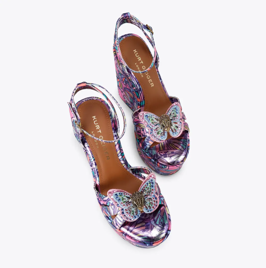 Kurt Geiger KG Butterfly Wedge- Authentic Retail Product
